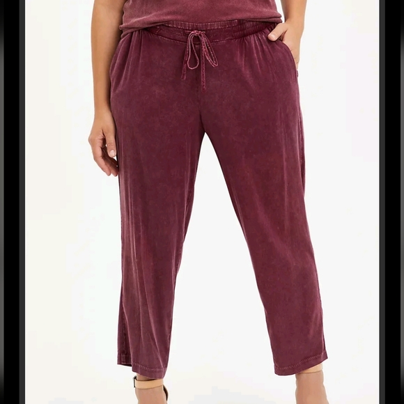 torrid Pants - Torrid Velour Challis Drawstring Trouser 26